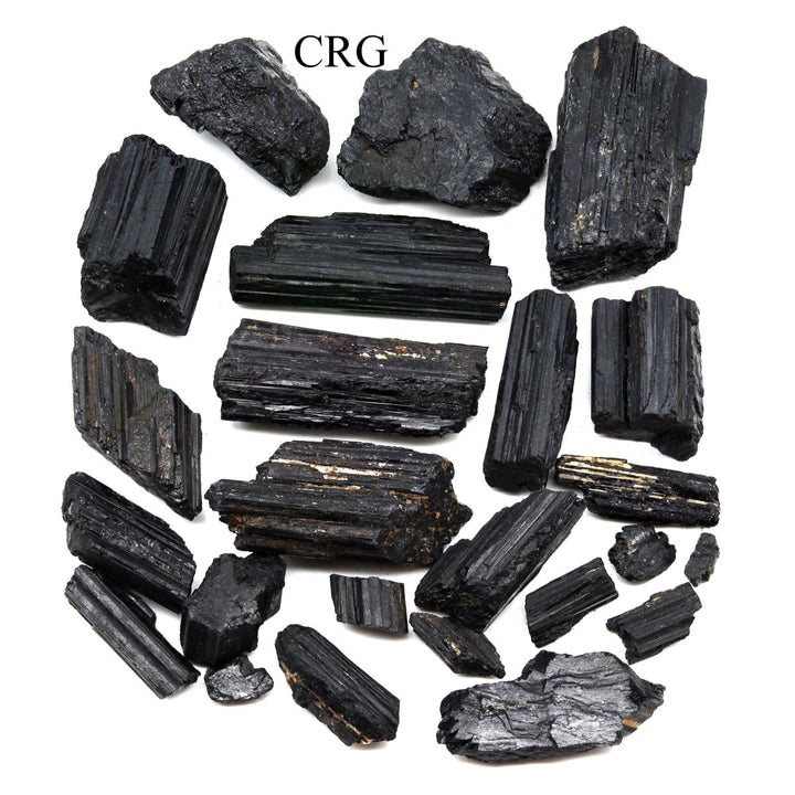 Rough High Quality Black Tourmaline / 1 - 4" AVG - 1 KILO LOTCrystal River Gems