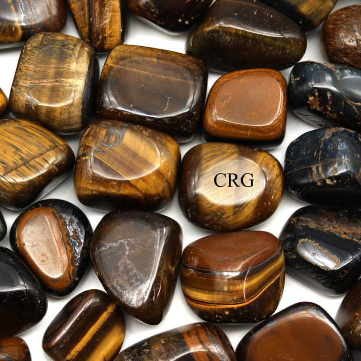 Tumbled Tiger's Eye / 10 - 40mm AVG - 1 KILO LOTCrystal River Gems