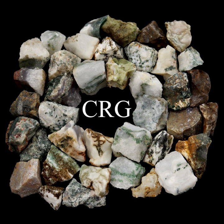 Rough Tree Agate / 25 - 40mm AVG - 1 KILO LOTCrystal River Gems