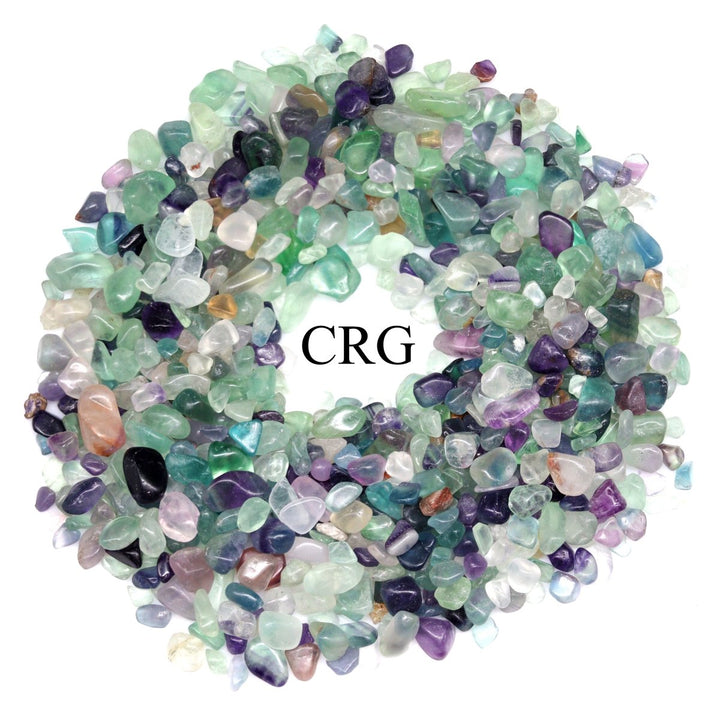 Tumbled Rainbow Fluorite Chips / 5 - 20mm AVG - 1 KILO LOTCrystal River Gems
