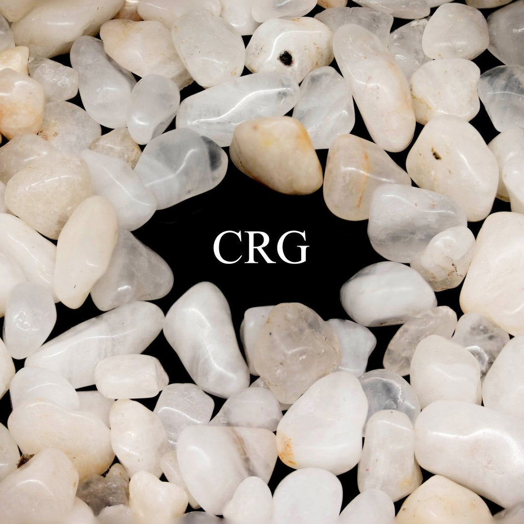 Tumbled Milky Quartz Chips / 5 - 10mm AVG - 1 KILO LOTCrystal River Gems