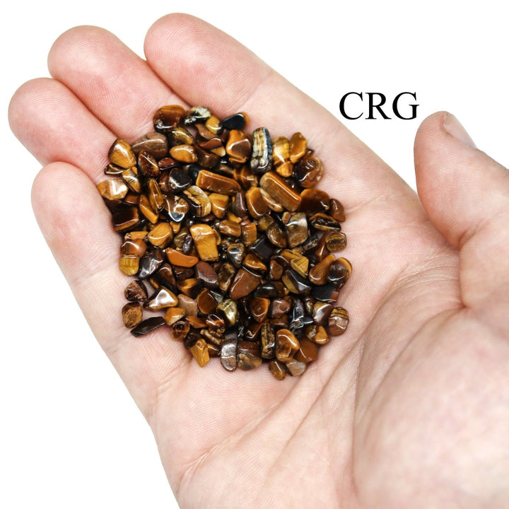 Tumbled Tiger's Eye Chips / 5 - 20mm AVG - 1 KILO LOTCrystal River Gems
