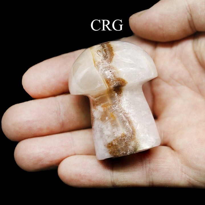 White Calcite Mushrooms / 1.5 - 3.5" AVG - 1 KILO LOTCrystal River Gems