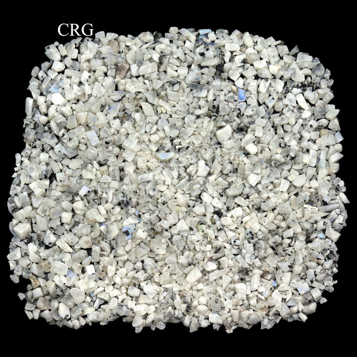 Tumbled White Rainbow Moonstone Confetti Chips / 4 - 7mm AVG - 1 KILO LOTCrystal River Gems