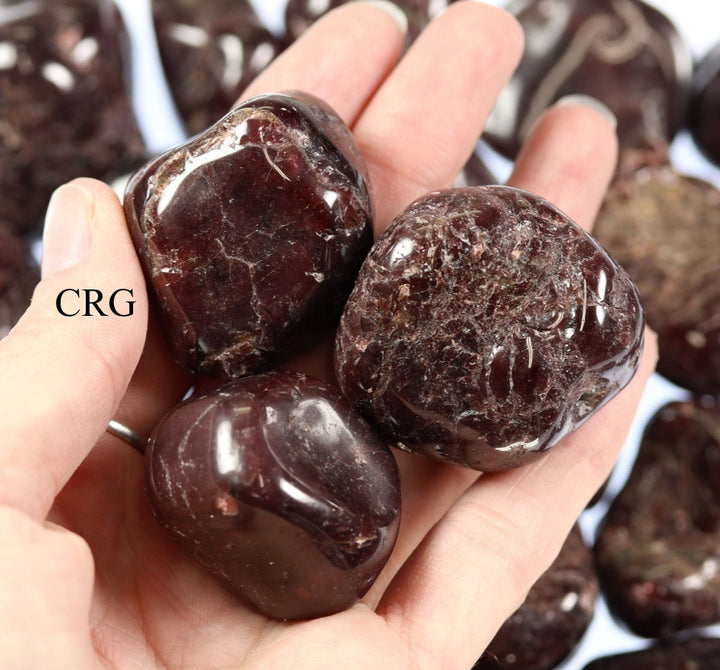 Tumbled Garnet / 20 - 40mm AVG - 1 KILO LOTCrystal River Gems