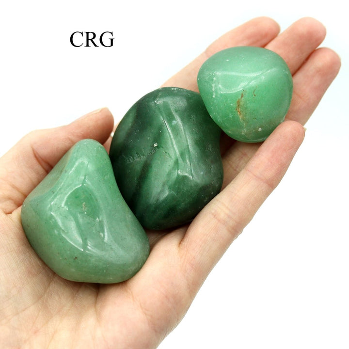 Tumbled Green Quartz / 20 - 40mm AVG - 1 KILO LOTCrystal River Gems
