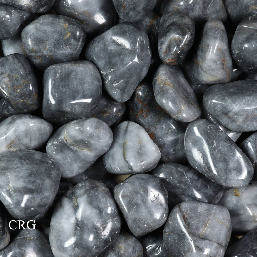 Tumbled Grey Agate / 20 - 40mm AVG - 1 LB. LOTCrystal River Gems