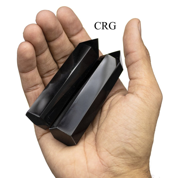 Obsidian Carved Towers / 8 - 12cm AVG - 1 LB. LOTCrystal River Gems