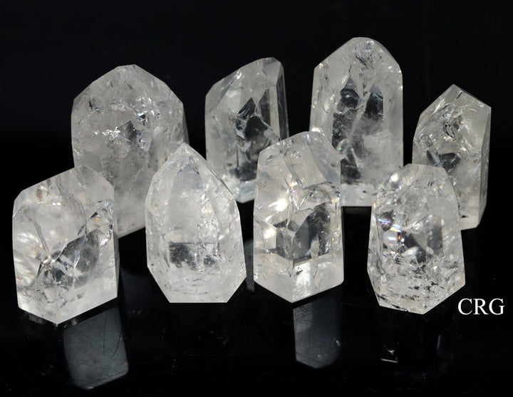 Polished Crackle Quartz Points / 1 - 3" AVG - 1 LB. LOTCrystal River Gems