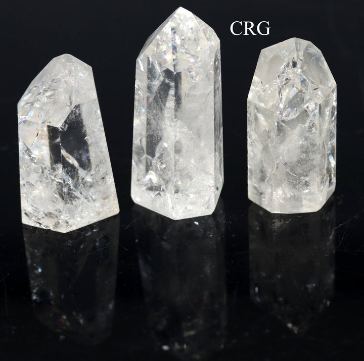 Polished Crackle Quartz Points / 1 - 3" AVG - 1 LB. LOTCrystal River Gems