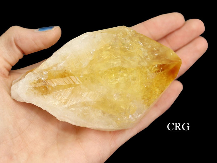 Raw Extra Quality Citrine Points / 3-5" AVG - 1 LB. LOT