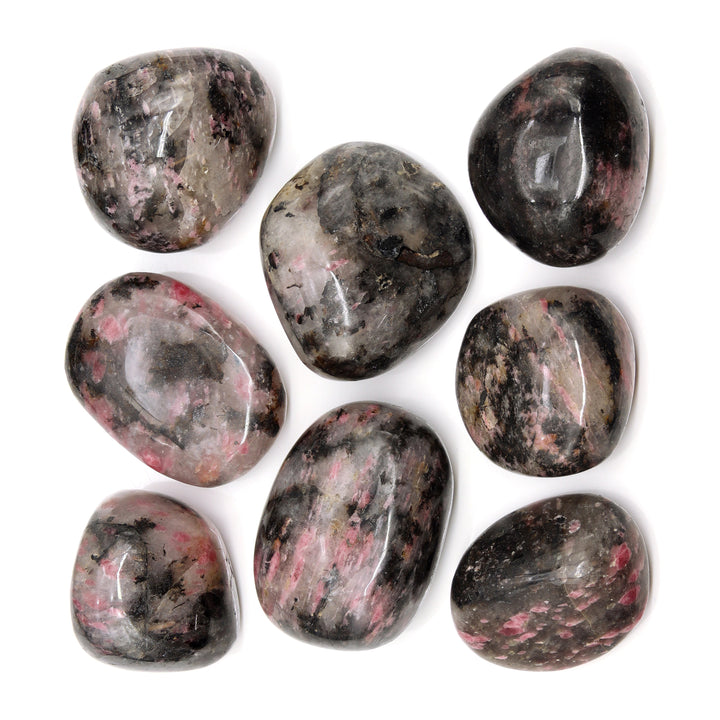 Rhodonite Palm Stones / 1.25 - 3" AVG - 1 LB. LOTCrystal River Gems