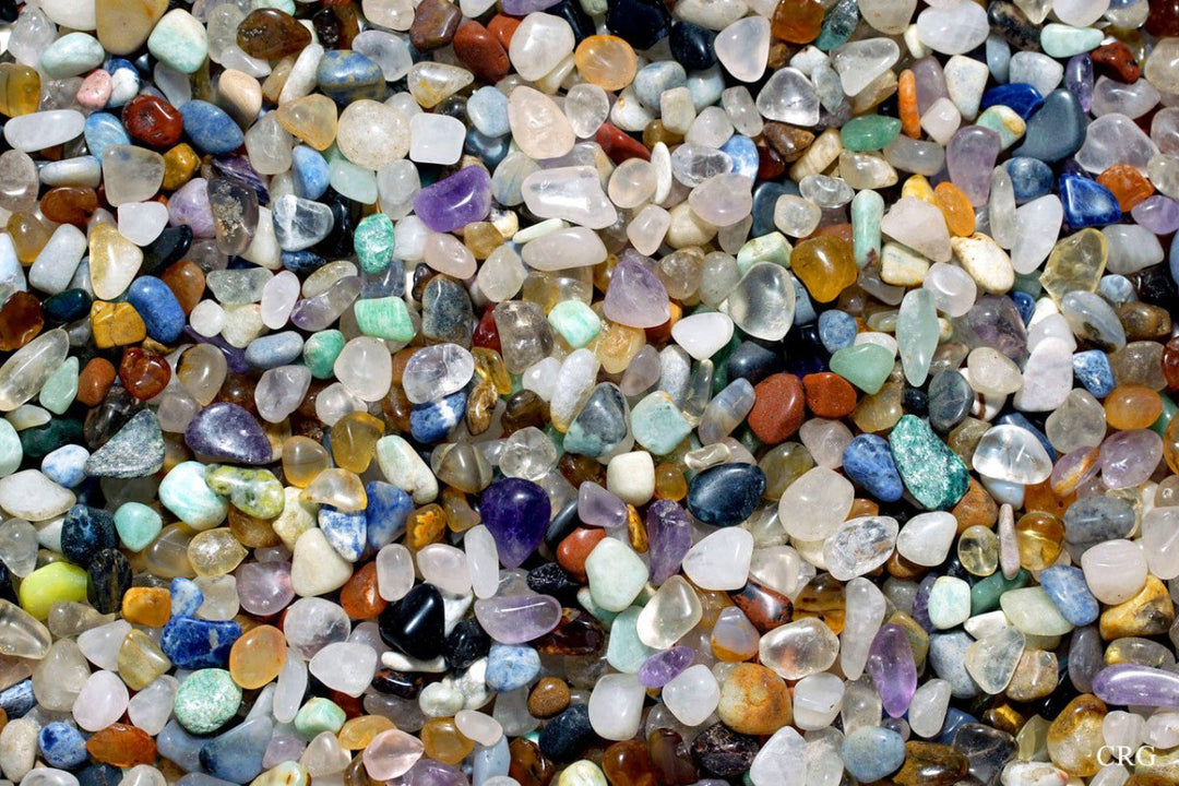 Tumbled Size #1 Gemstone Mix / 5 - 15mm AVG - 1 LB. LOTCrystal River Gems