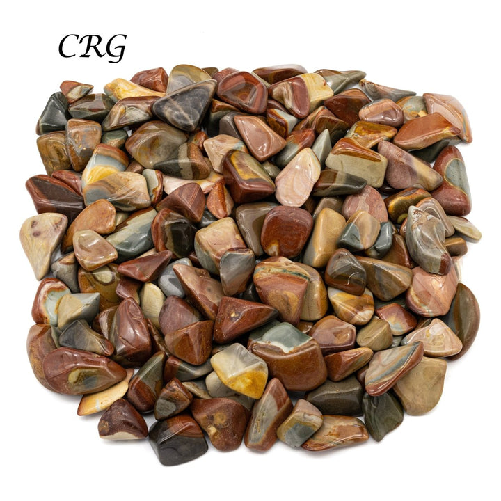 Tumbled Polychrome Desert Jasper / 1 - 2" AVG - 1 LB. LOTCrystal River Gems