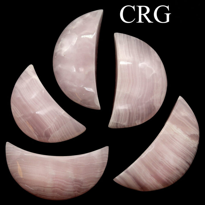Pink Calcite Moon / 2.5 - 3" AVG - QTY 1Crystal River Gems