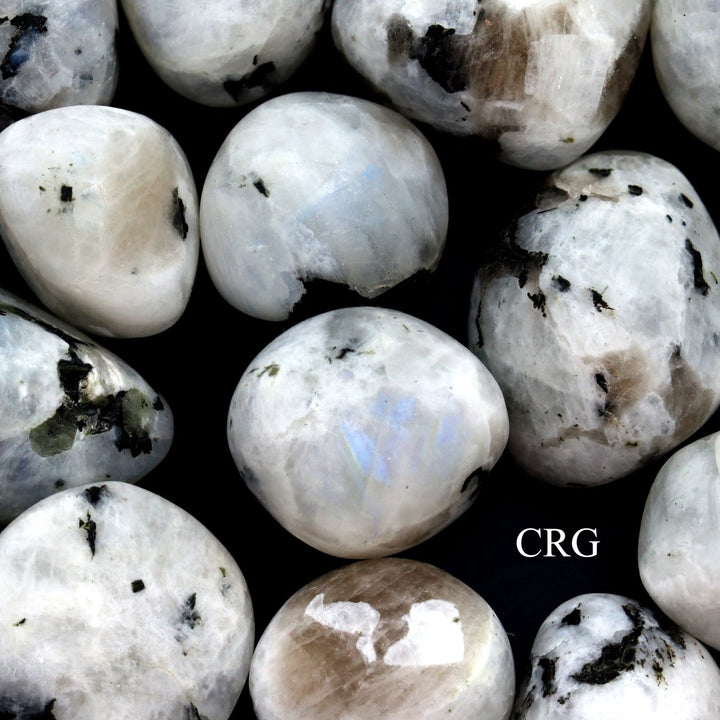 Tumbled Rainbow Moonstone / 20 - 40mm AVG - 1 PIECECrystal River Gems
