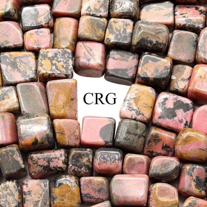 1 PIECE - Tumbled Rhodonite from Pakistan / 1" - 2" AVG.Crystal River Gems