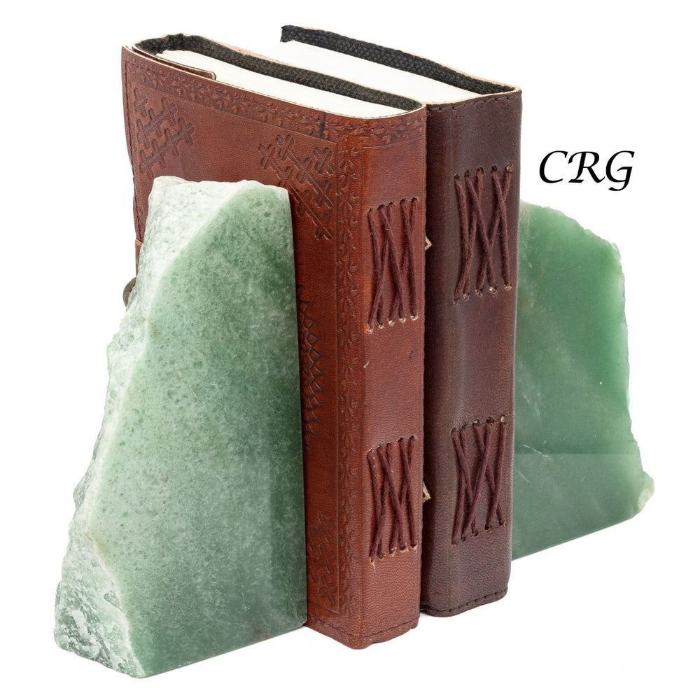 1 SET- Polished Green Quartz Bookends (4.0"-6.0") AVG
