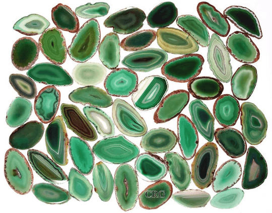 100 AGATE SLICES for Escort Cards Wedding Table Name, select your color!Crystal River Gems