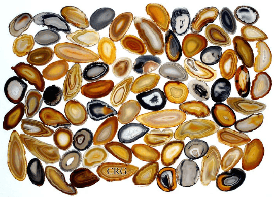 100 AGATE SLICES for Escort Cards Wedding Table Name, select your color!Crystal River Gems