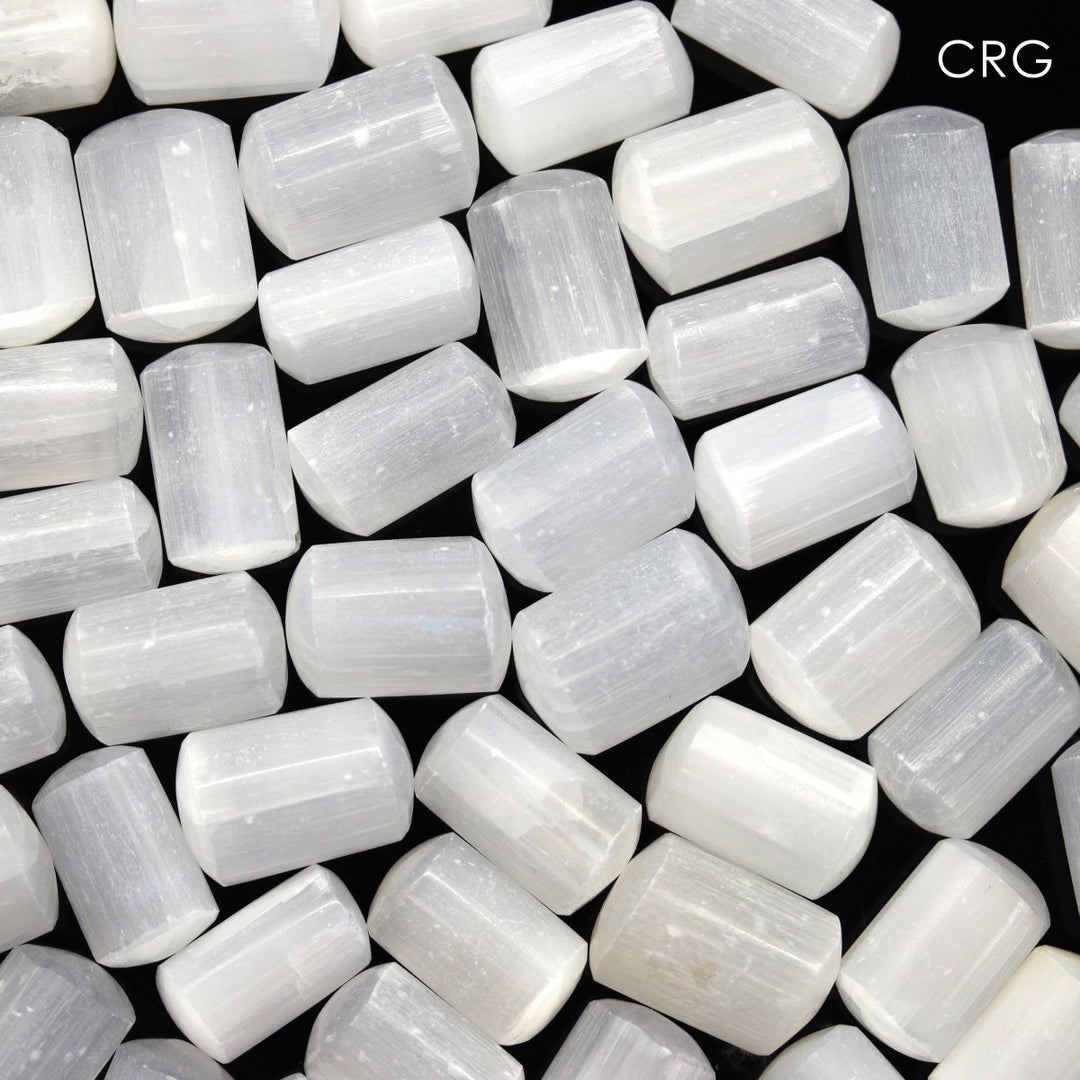 12 PIECE LOT - Selenite Nuggets / 20 - 35 mm/ 1" - 1.5" avg.Crystal River Gems