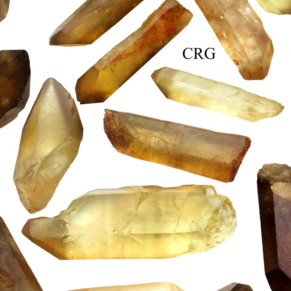 150 GRAM LOT - Natural Zambian Citrine Points / 10 - 45 GRAMS AVGCrystal River Gems