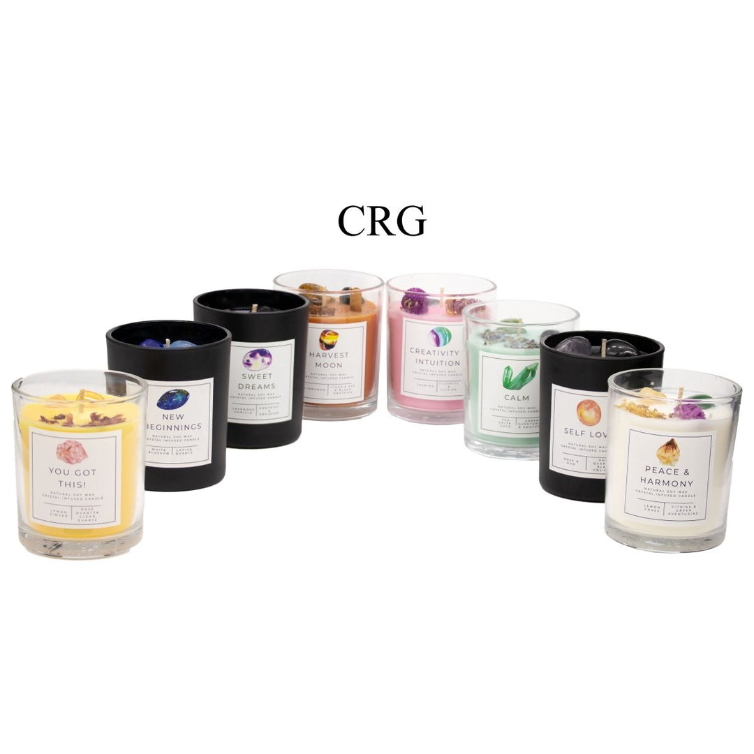16 CANDLE SET - Mixed Gemstone Candles / Mixed Scents