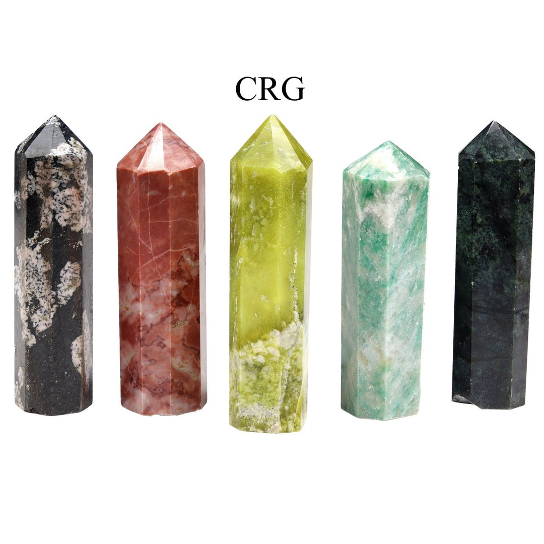 2 KILO LOT - Mixed Gemstone Towers from Pakistan / MIXED SIZESCrystal River Gems