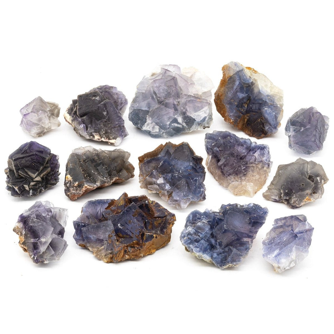 2 Kilo Lot - Fluorite Cubic Crystal ClusterCrystal River Gems