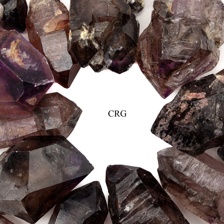 200 GRAM LOT - Shangaan Smoky Amethyst Scepters from Zimbabwe / 50 - 100mmCrystal River Gems