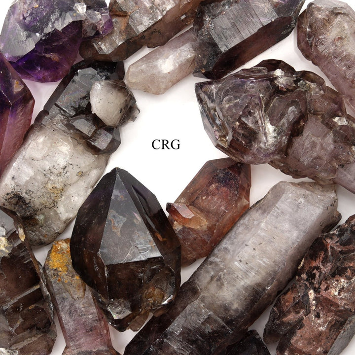 200 GRAM LOT - Shangaan Smoky Amethyst Scepters from Zimbabwe / 50 - 100mmCrystal River Gems