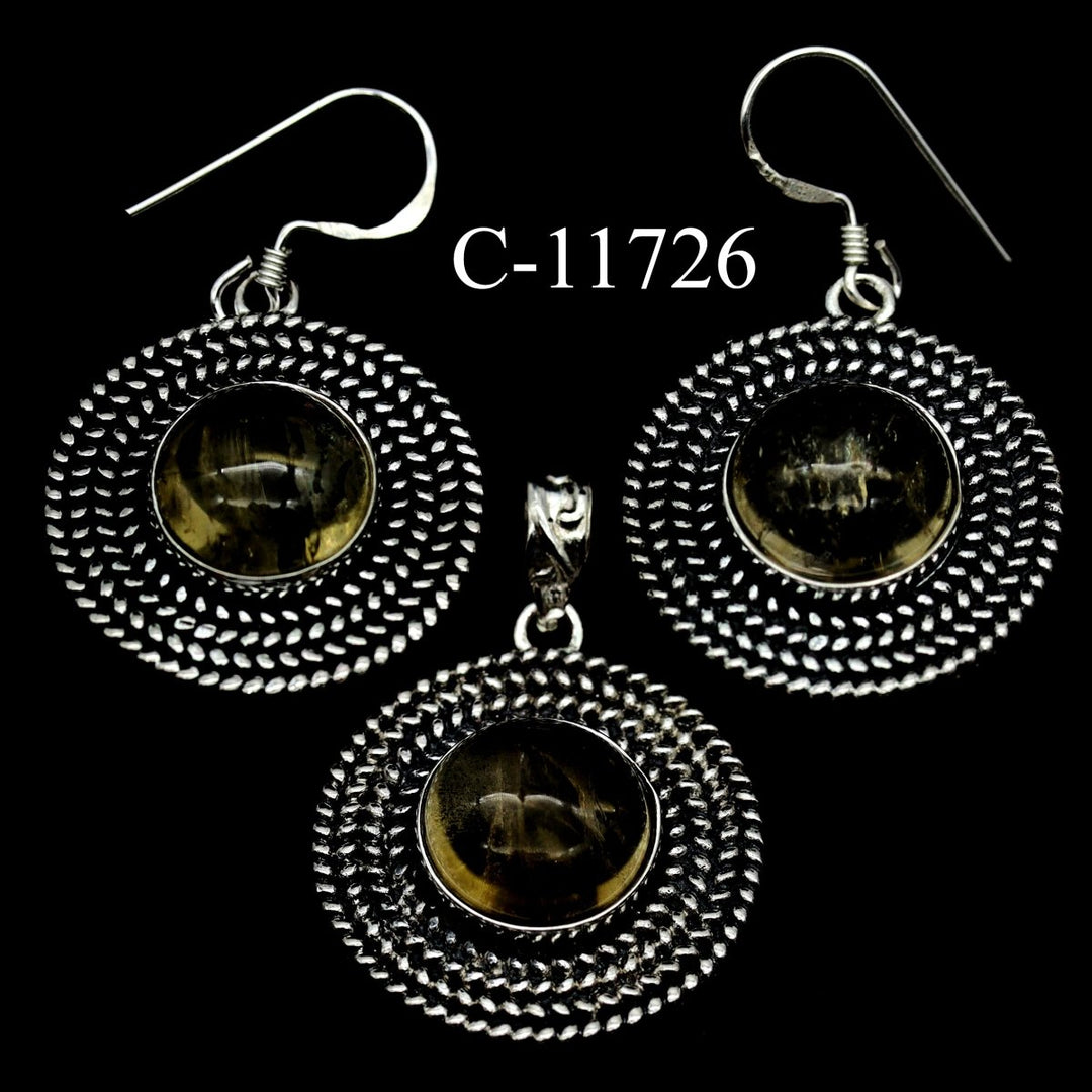 C - 11726 Citrine 925 Sterling Silver Jewelry LotCrystal River Gems
