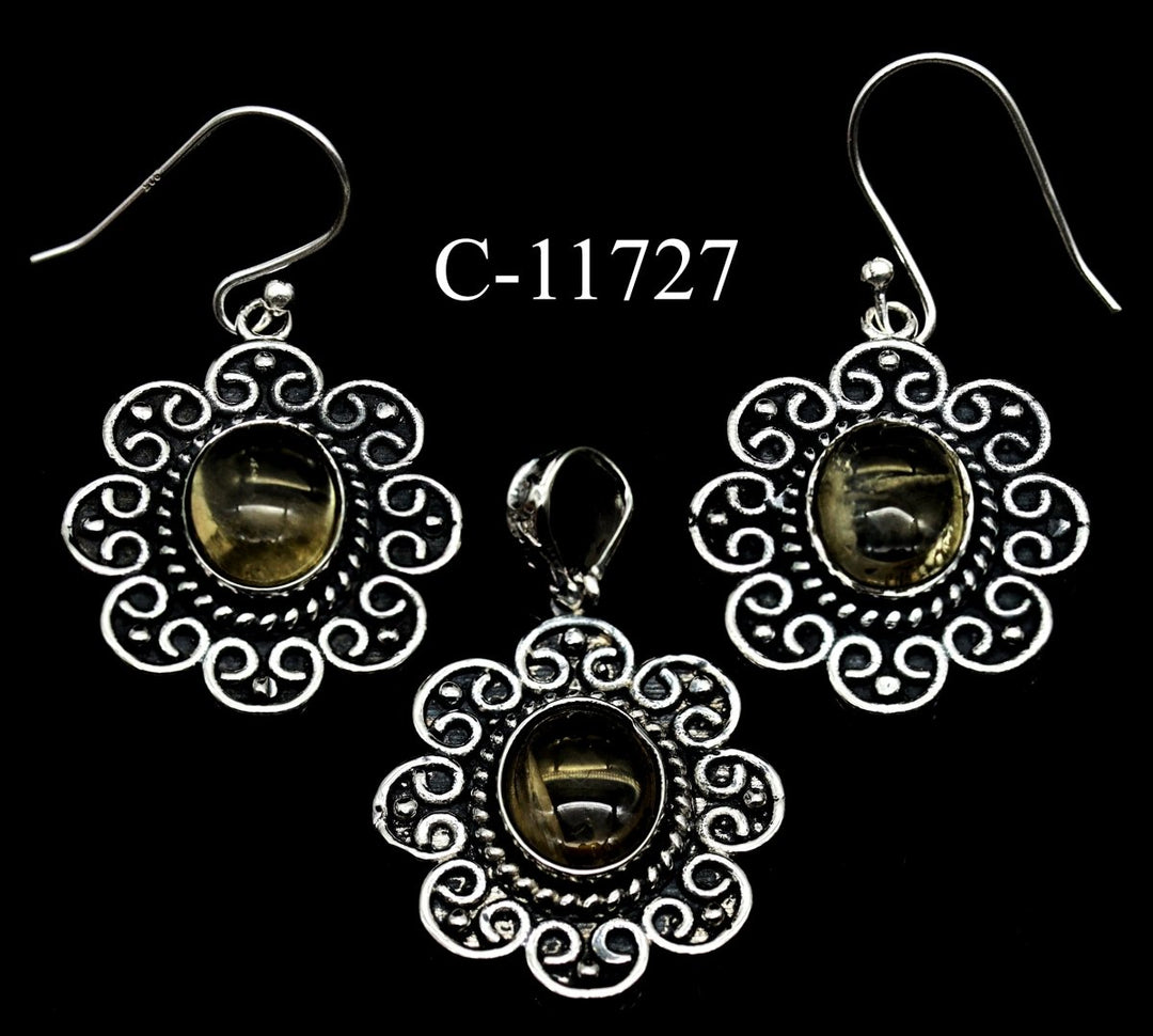 C - 11727 Citrine 925 Sterling Silver Jewelry LotCrystal River Gems