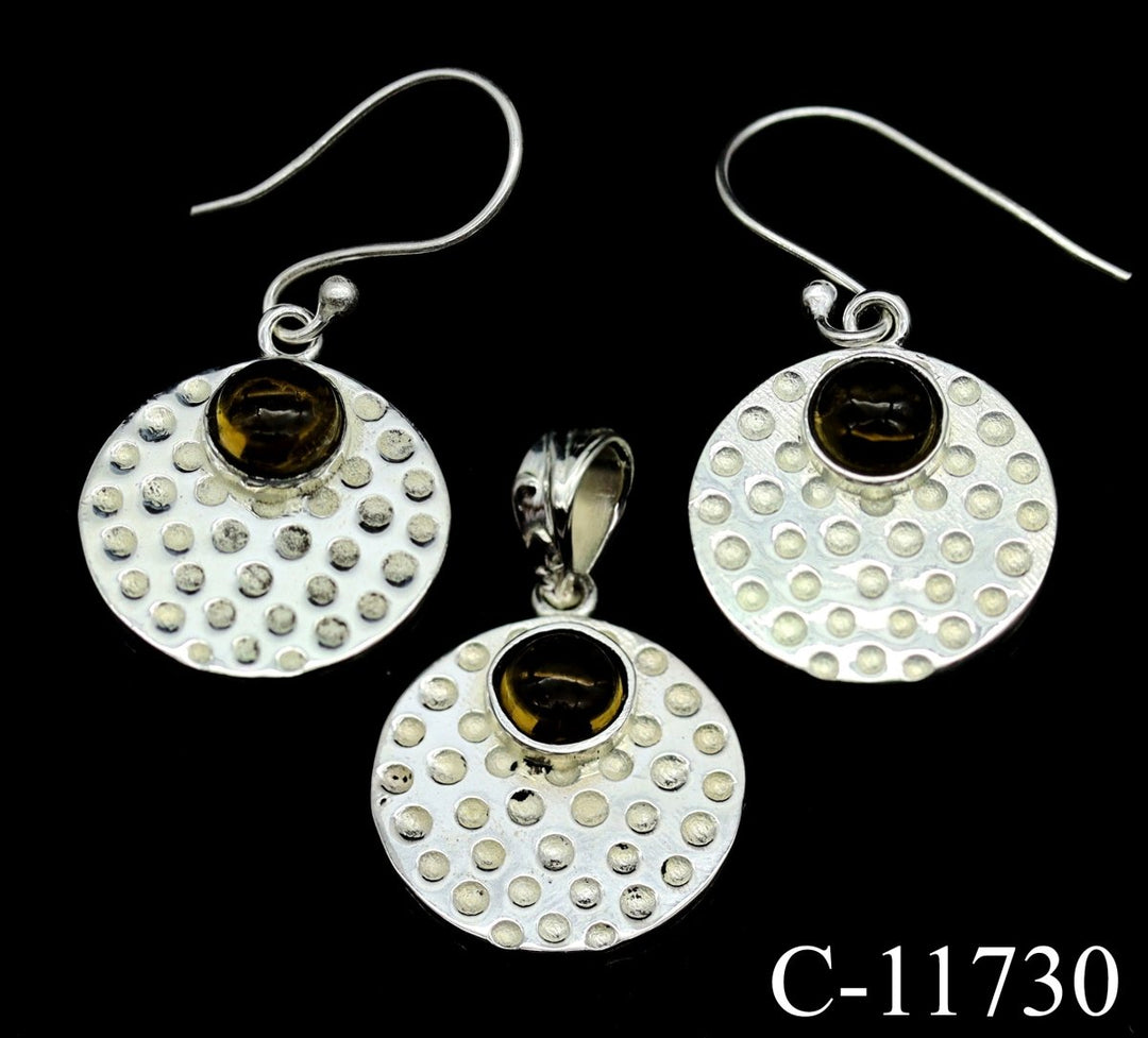 C-11730 Citrine 925 Sterling Silver Jewelry Lot