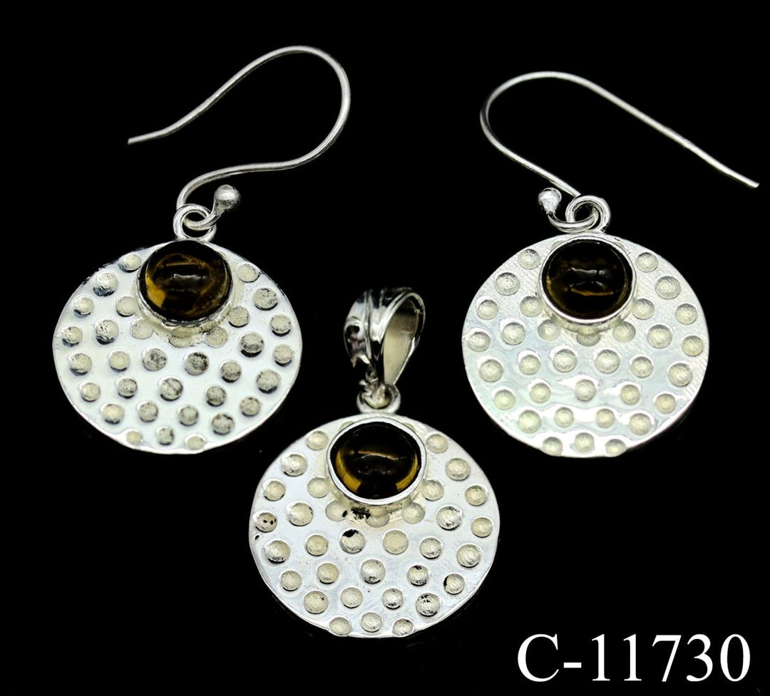 C - 11730 Citrine 925 Sterling Silver Jewelry LotCrystal River Gems