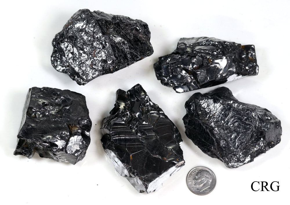 300 GRAM LOT - Elite Shungite from Russia / 51 - 60g AvgCrystal River Gems
