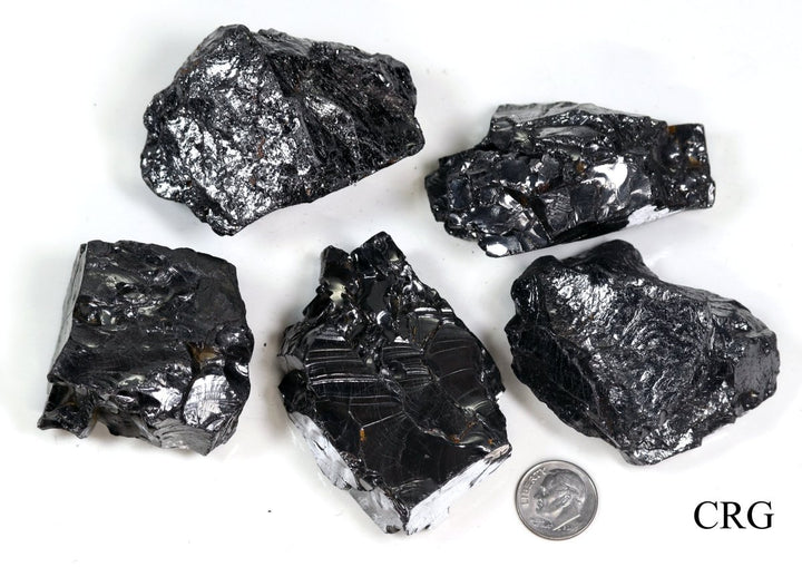 300 GRAM LOT - Elite Shungite from Russia / 51 - 60g AvgCrystal River Gems
