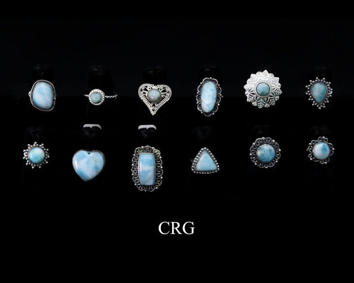 50 Gram Lot - MIXED STONES Sterling Silver 925 Gemstone Rings WholesaleCrystal River Gems