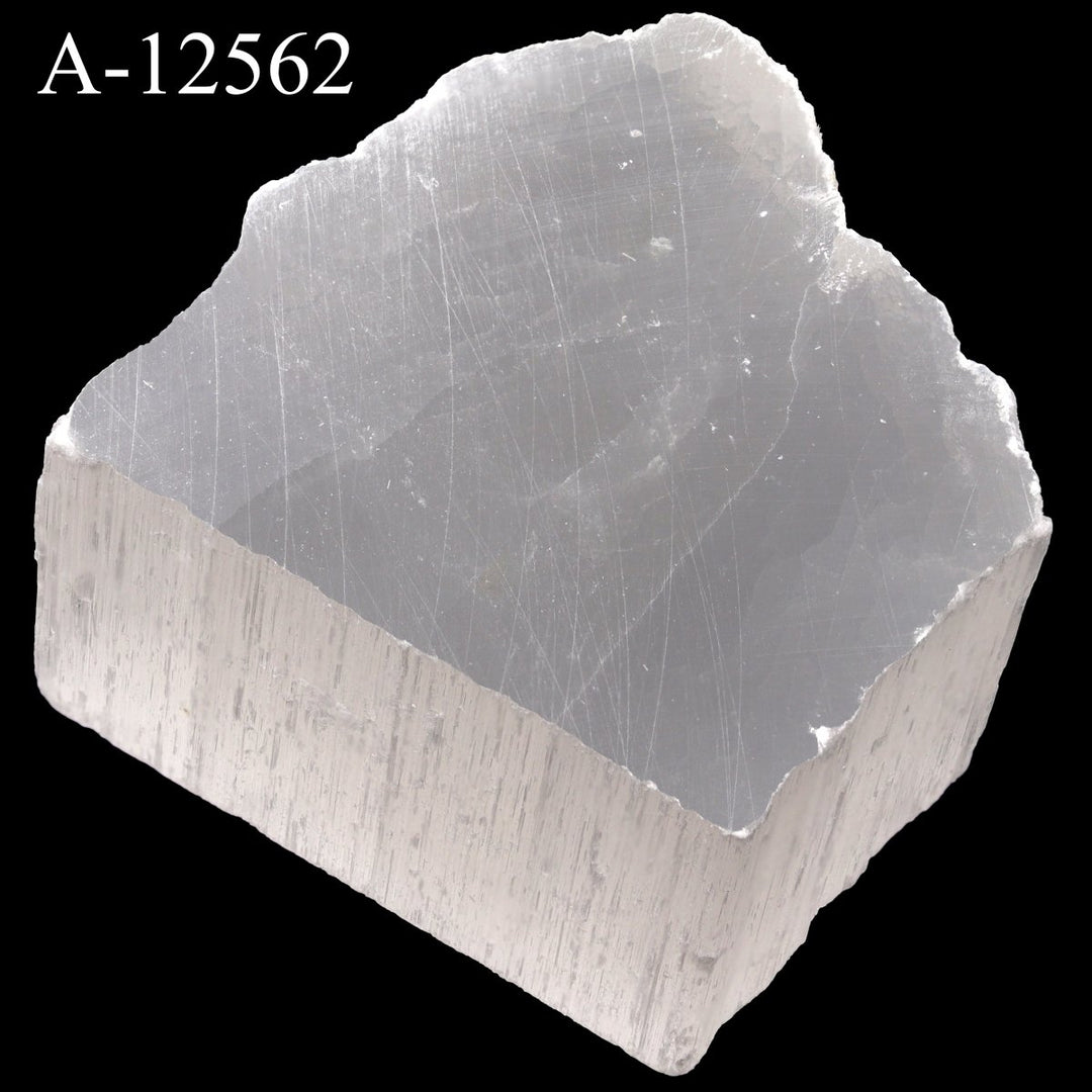 A - 12562 Selenite TV Rock - 6.7 ozCrystal River Gems