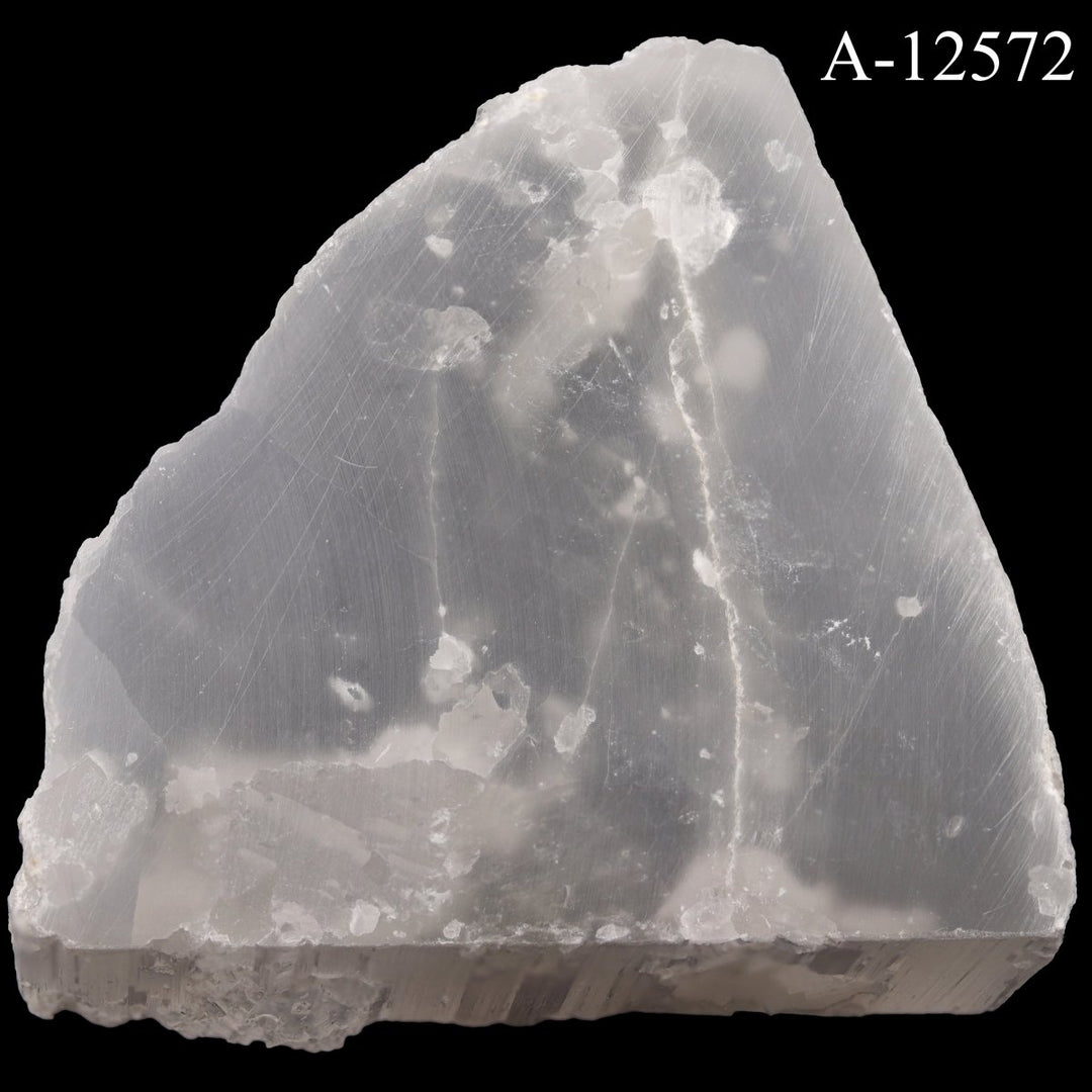 A - 12572 Selenite TV Rock - 10.4 ozCrystal River Gems
