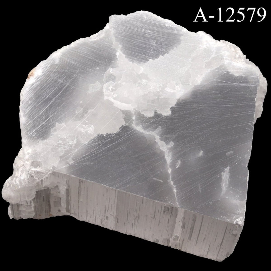 A - 12579 Selenite TV Rock - 6.8 ozCrystal River Gems