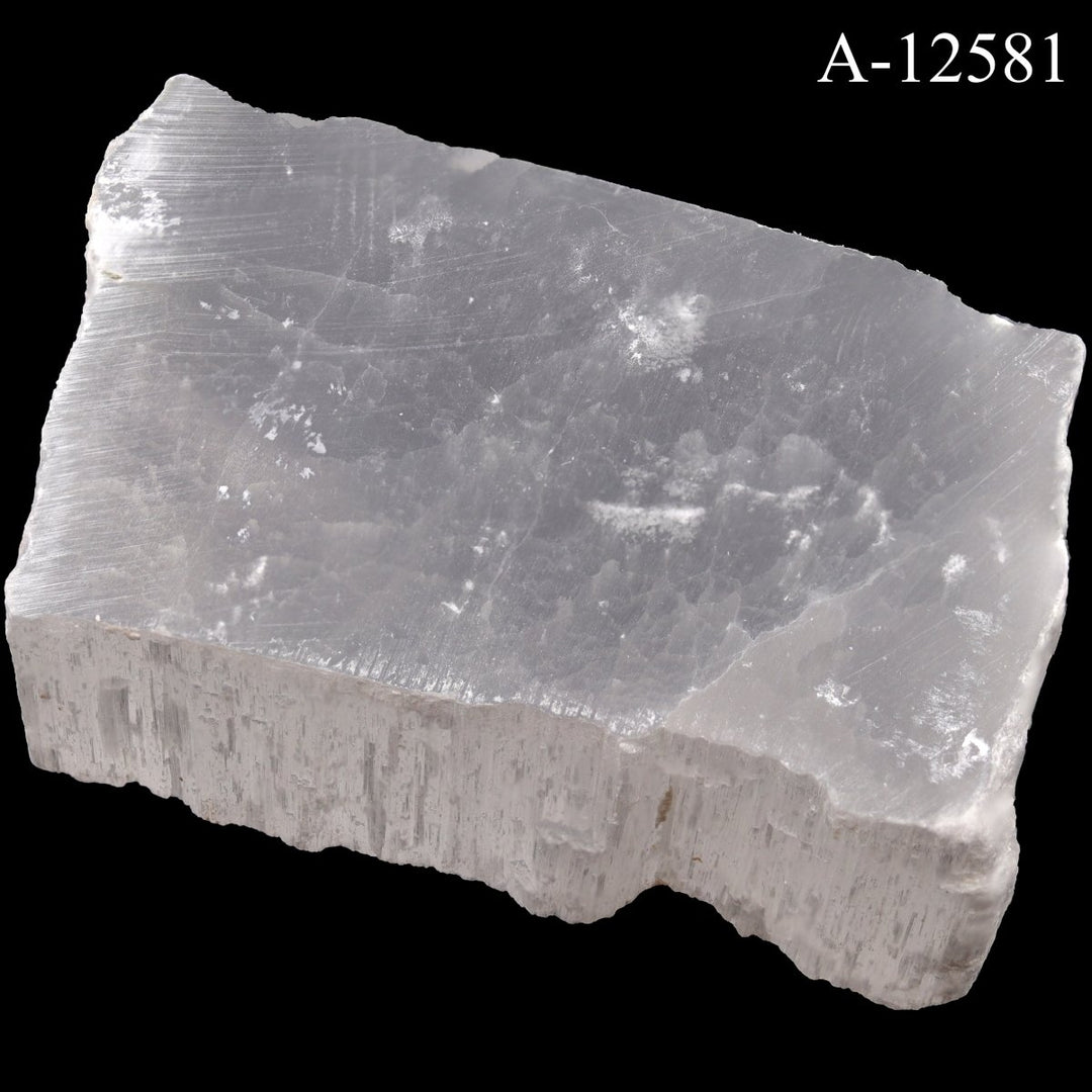 A - 12581 Selenite TV Rock - 8.3 ozCrystal River Gems