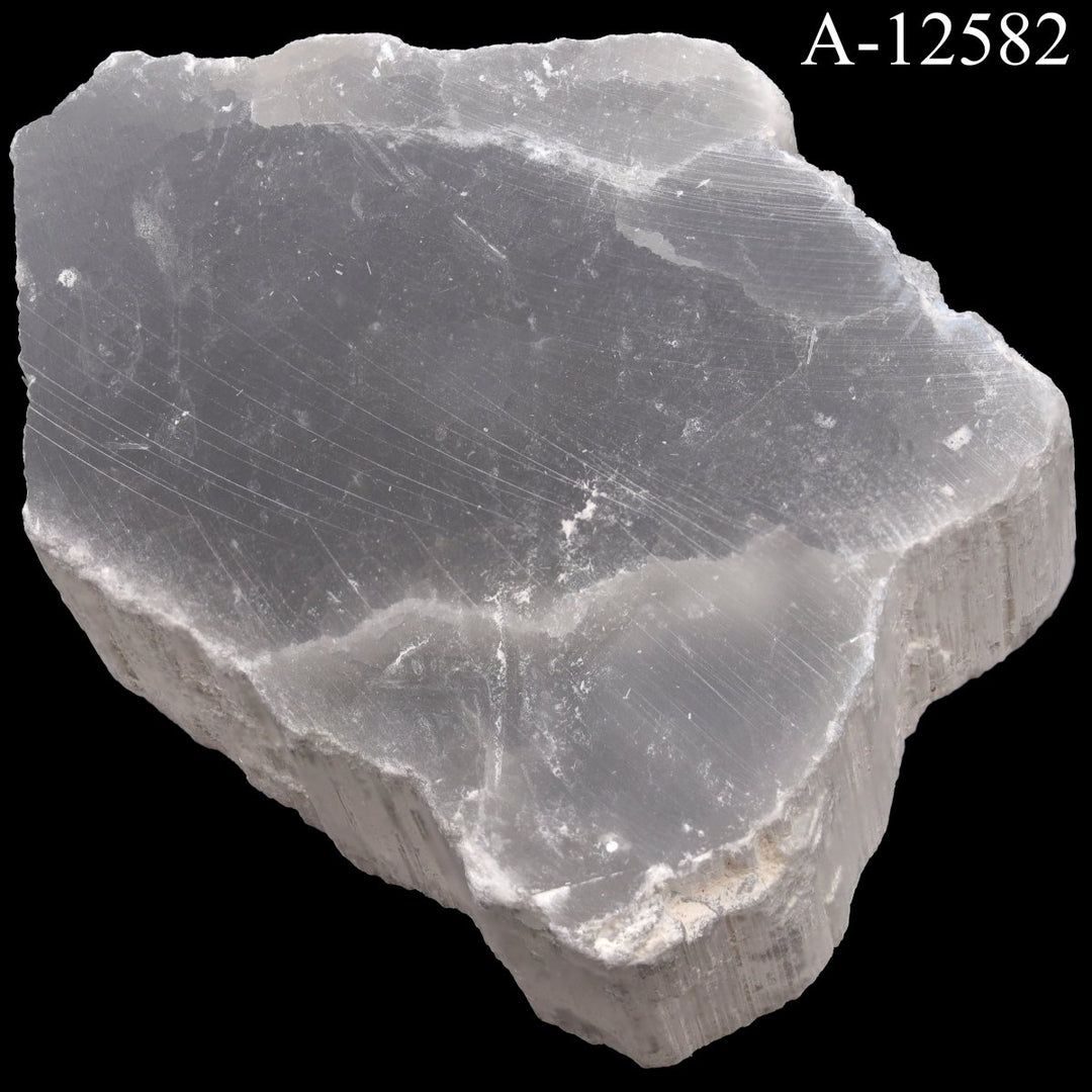 A - 12582 Selenite TV Rock - 8.6 ozCrystal River Gems