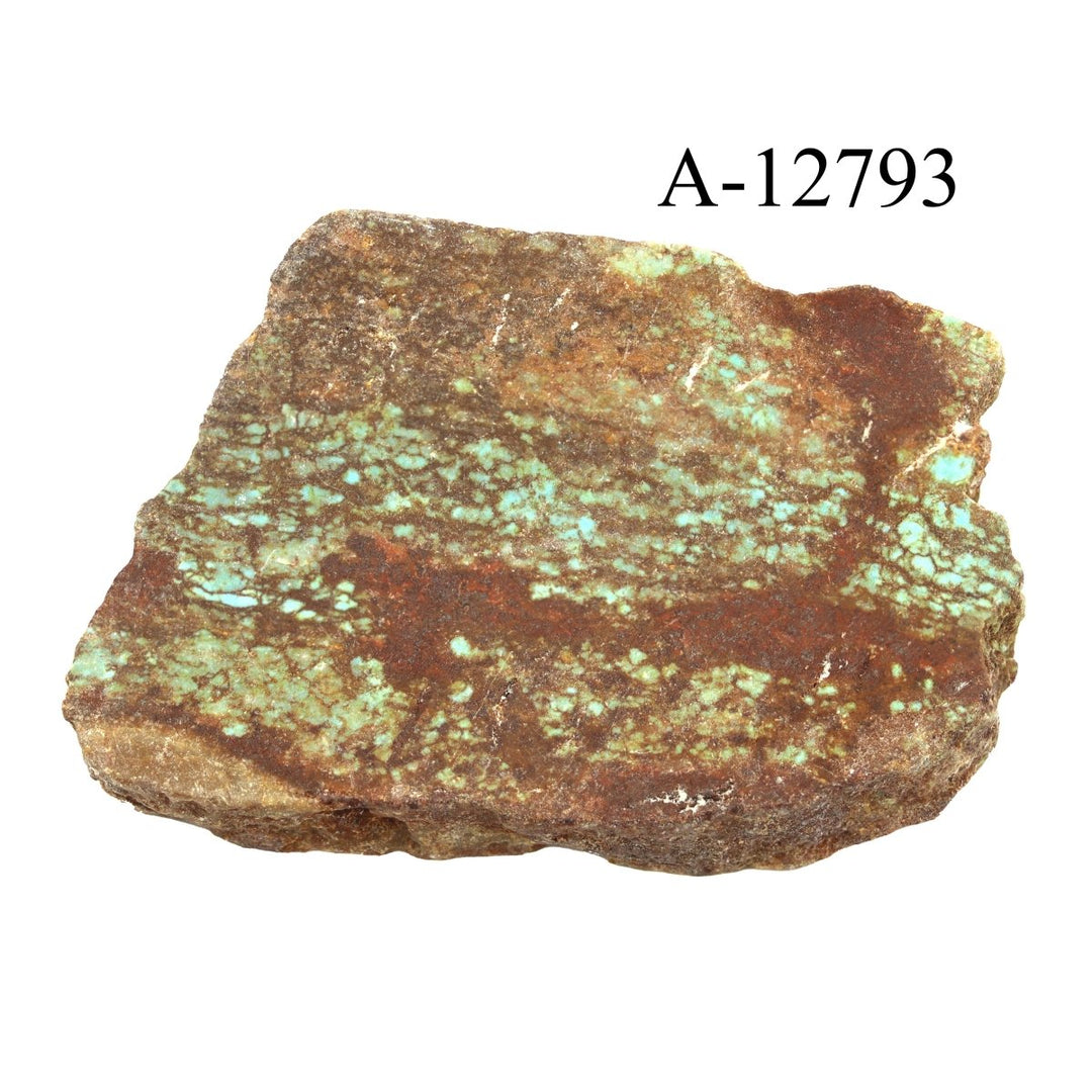 A - 12793 Turquoise with One Face Cut 2.6 ozCrystal River Gems