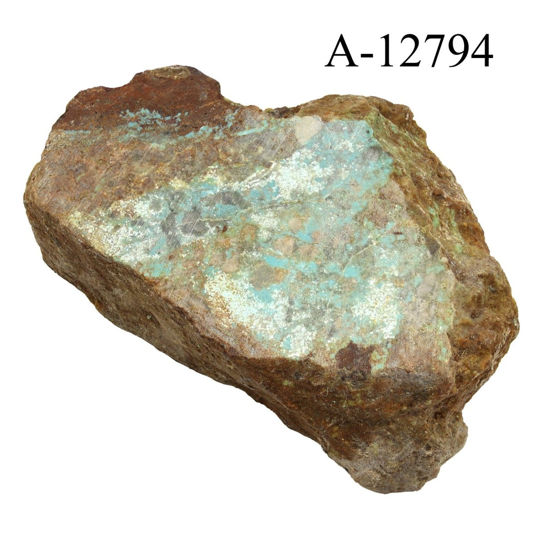 A - 12794 Turquoise with One Face Cut 4.3 ozCrystal River Gems