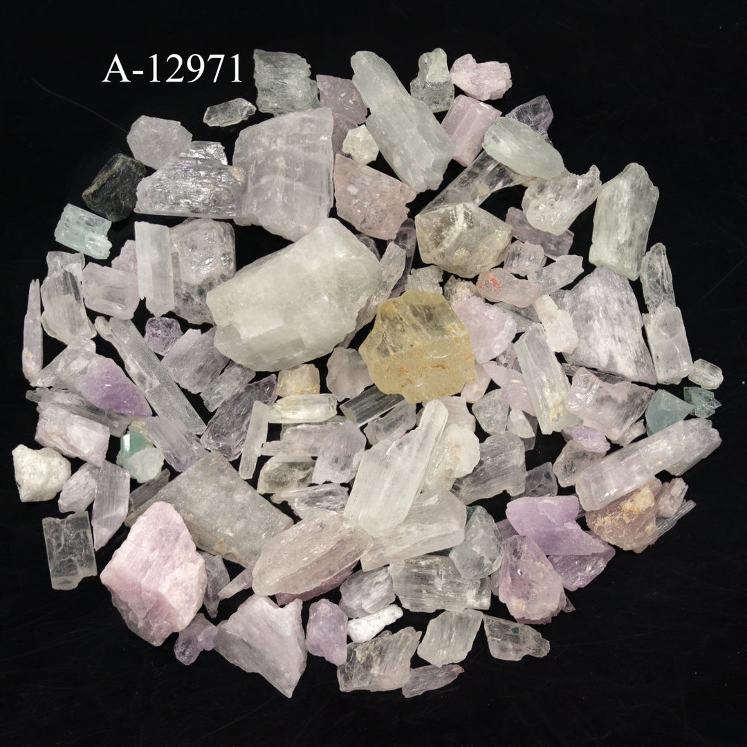 A - 12971 Rough Kunzite Crystal from Afghanistan 4 oz. lotCrystal River Gems