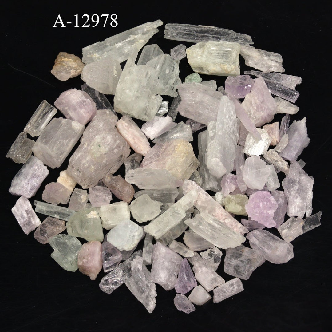 A - 12978 Rough Kunzite Crystal from Afghanistan 4 oz. lotCrystal River Gems