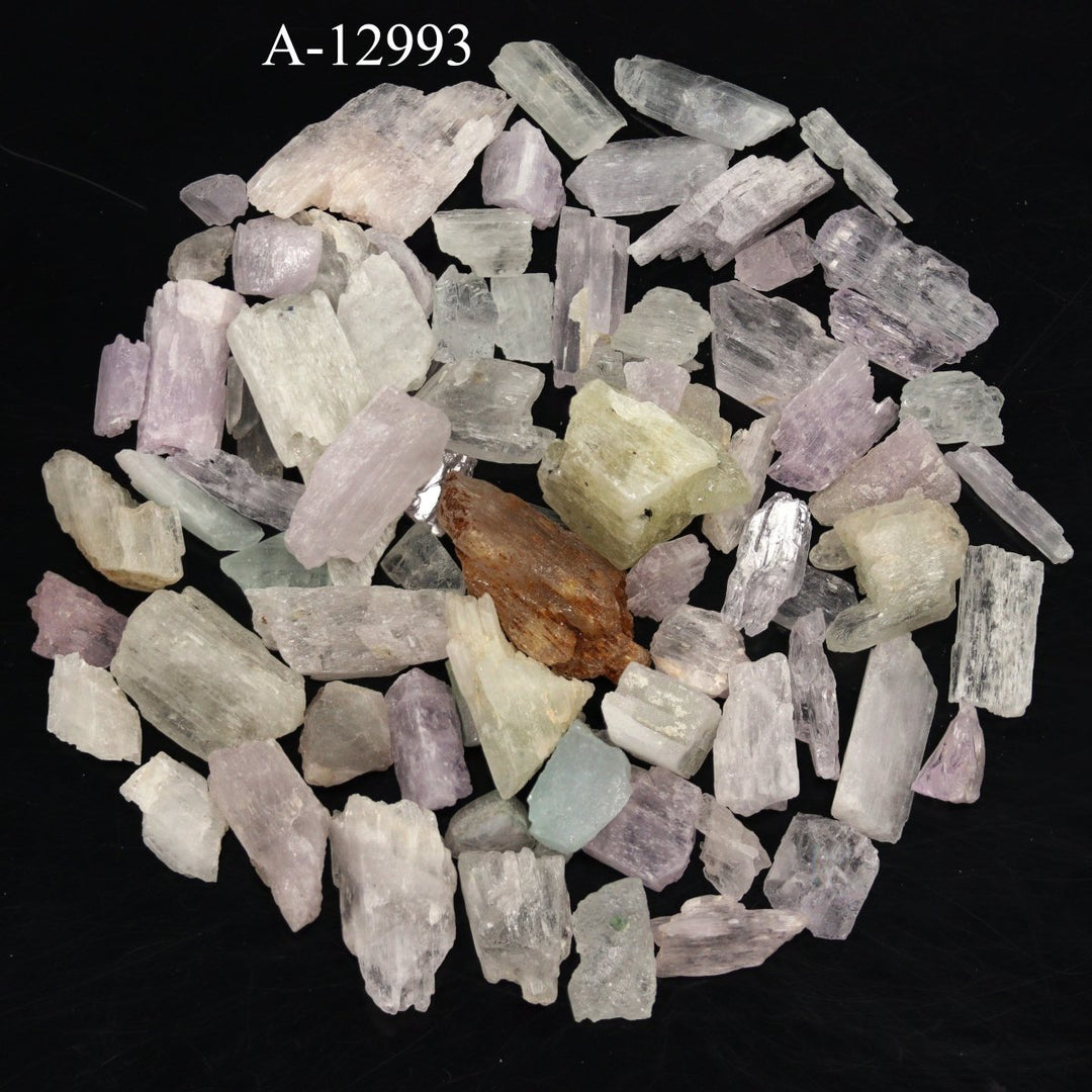 A - 12993 Rough Kunzite Crystal from Afghanistan 4 oz. lotCrystal River Gems