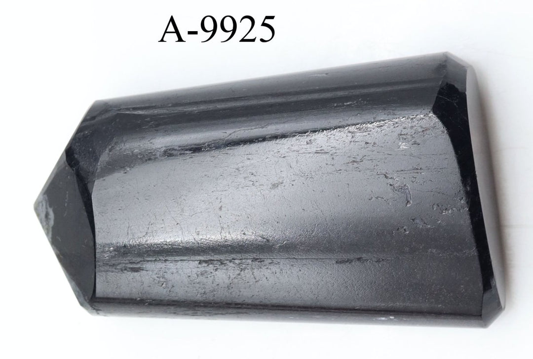 A - 9925 Black Tourmaline Full Polished Tower 4.5oz.Crystal River Gems
