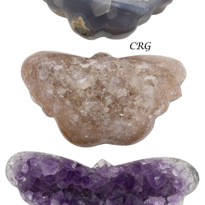 Agate Druzy Butterflies / 2 - 5" AVG - 1 KILO LOTCrystal River Gems